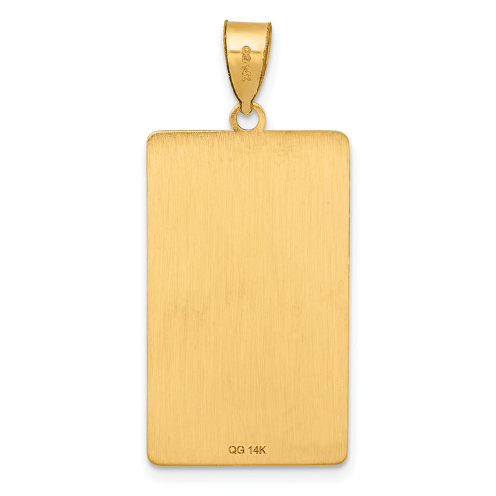 14kt Yellow Gold Strength Tarot Card Pendant