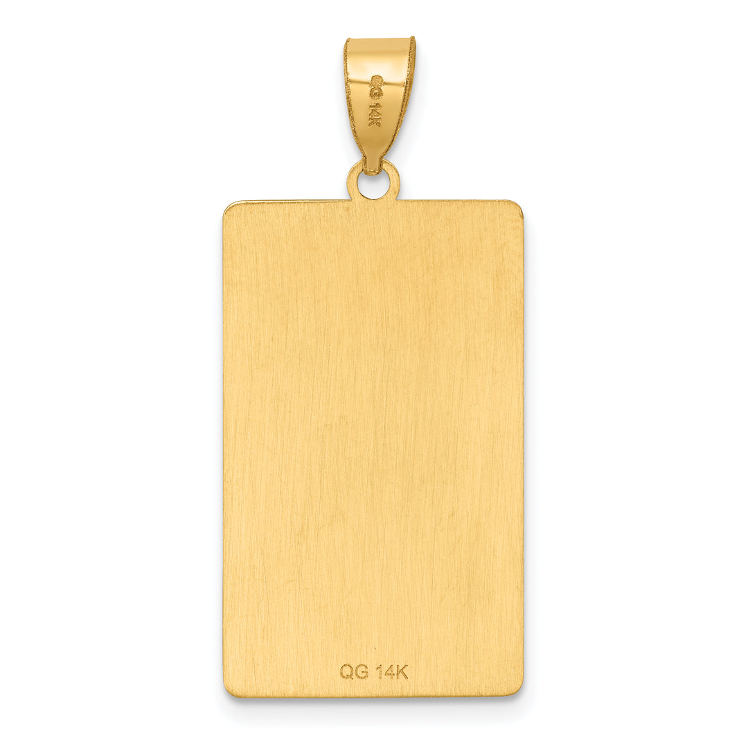 14kt Yellow Gold The Hermit Tarot Card Pendant