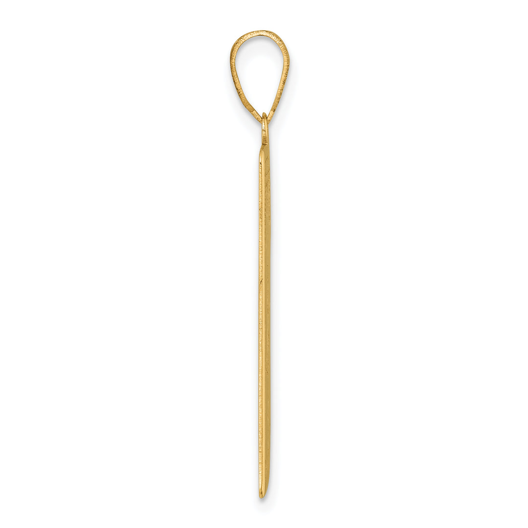 14kt Yellow Gold The Hanged Man Tarot Card Pendant