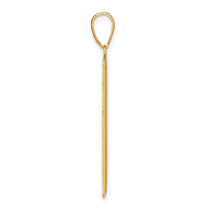 14kt Yellow Gold The Hanged Man Tarot Card Pendant