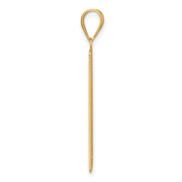 14kt Yellow Gold Death Tarot Card Pendant