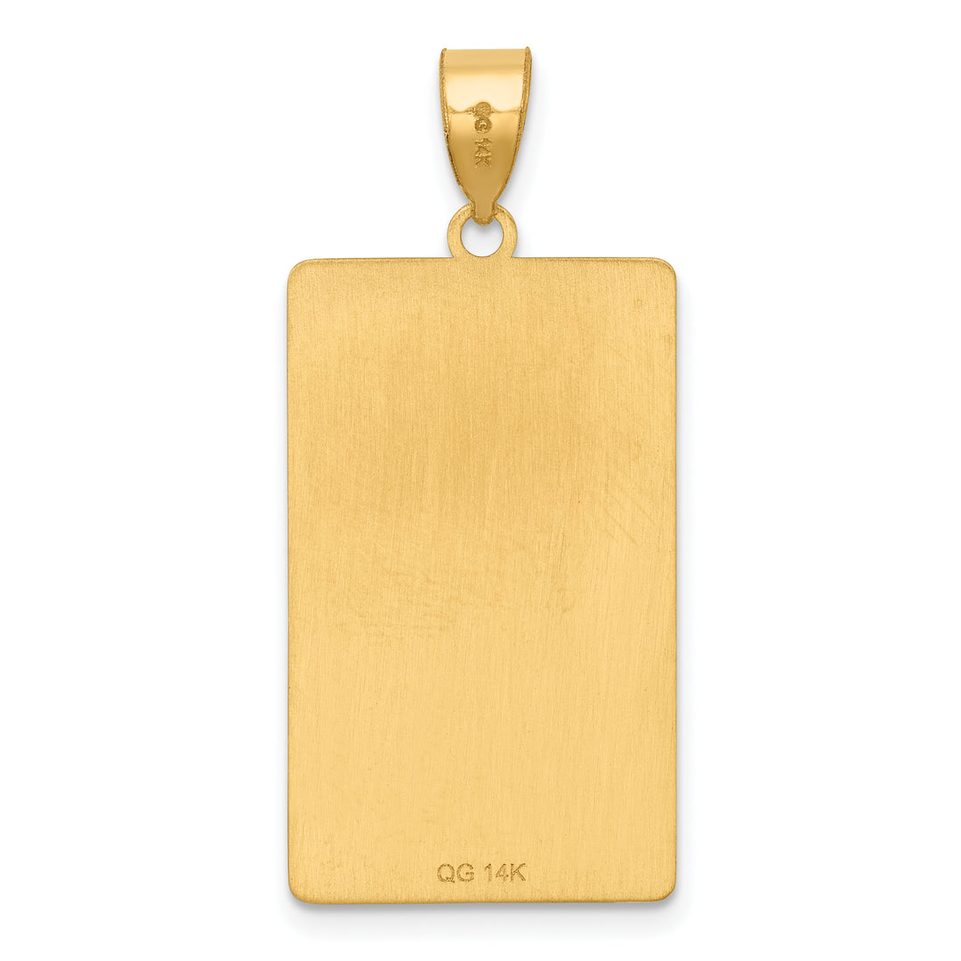 14kt Yellow Gold Death Tarot Card Pendant