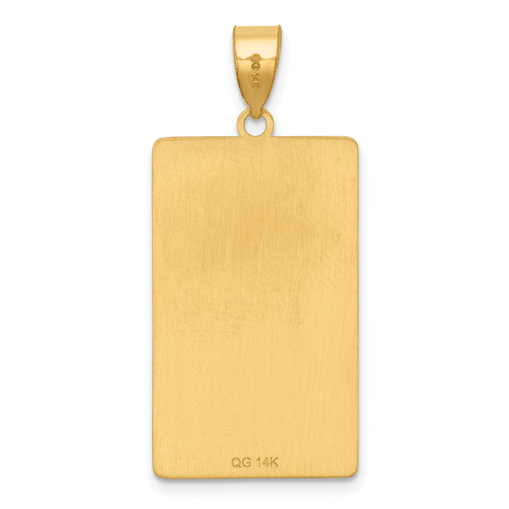 14kt Yellow Gold Death Tarot Card Pendant
