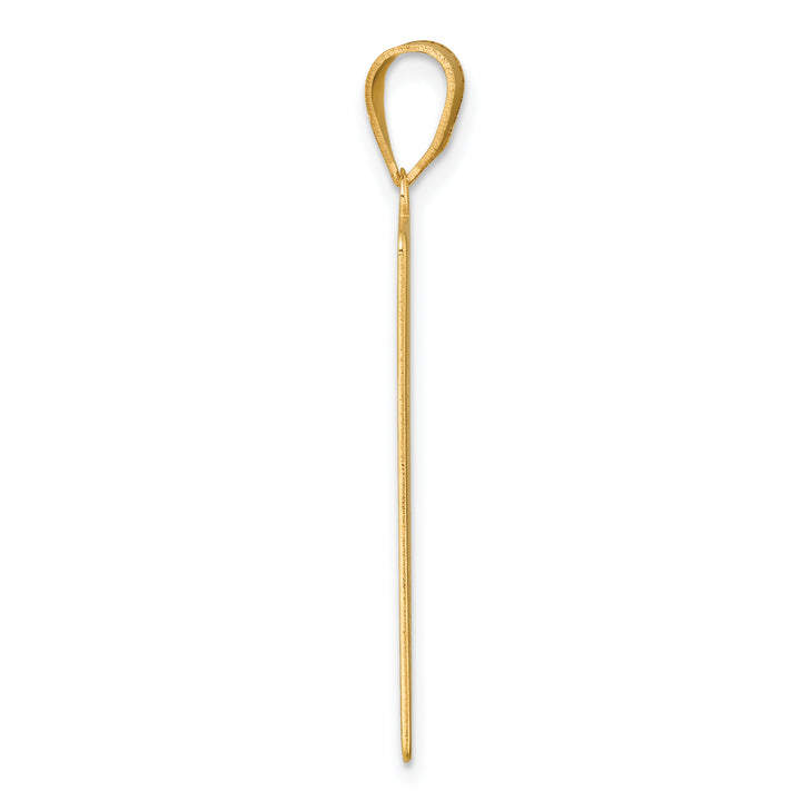14kt Yellow Gold Temperance Tarot Card Pendant