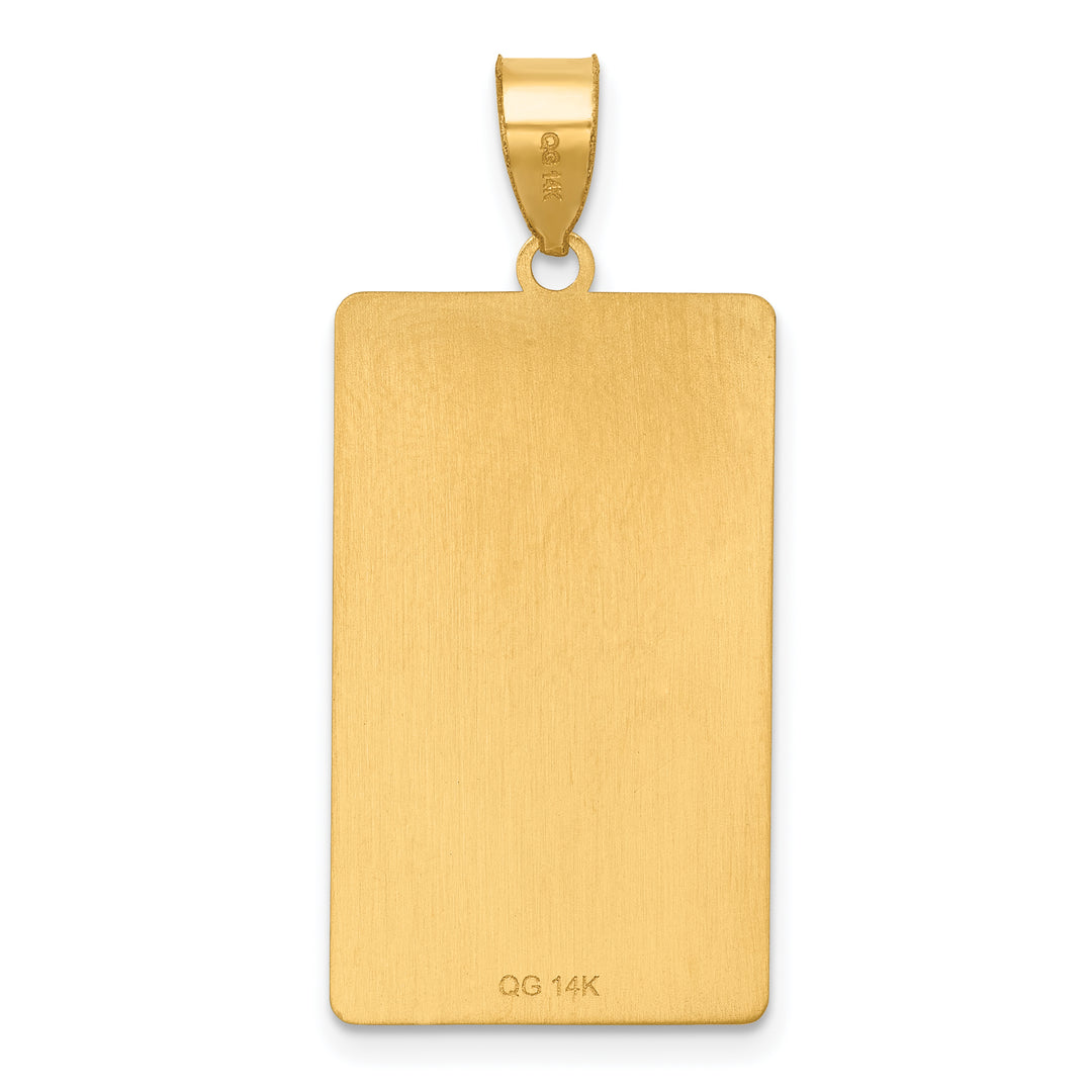 14kt Yellow Gold The Devil Tarot Card Pendant