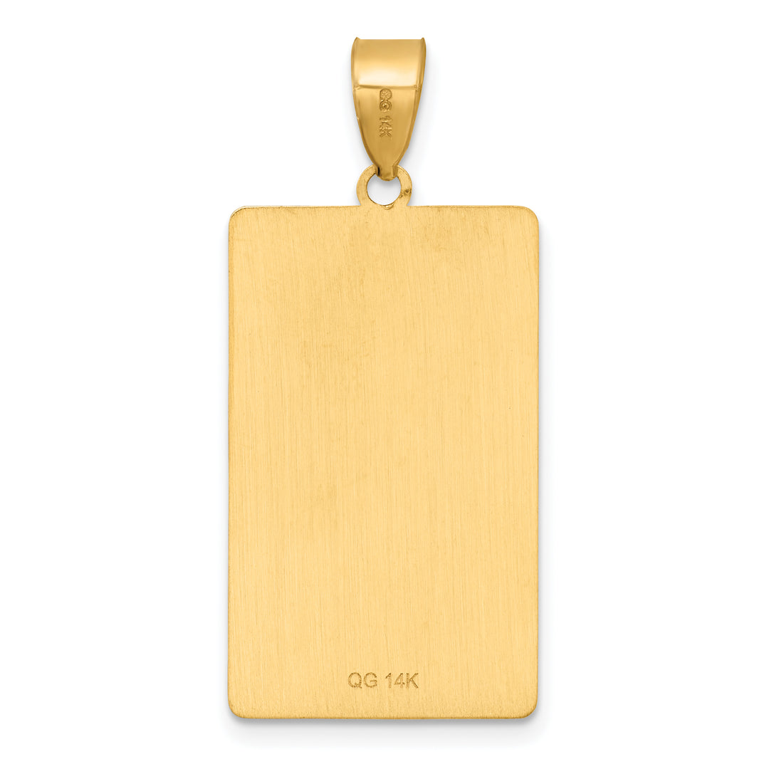 14kt Yellow Gold The Tower Tarot Card Pendant