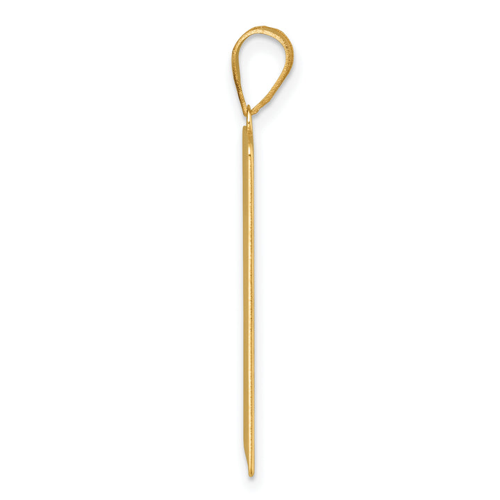 14kt Yellow Gold The Star Tarot Card Pendant