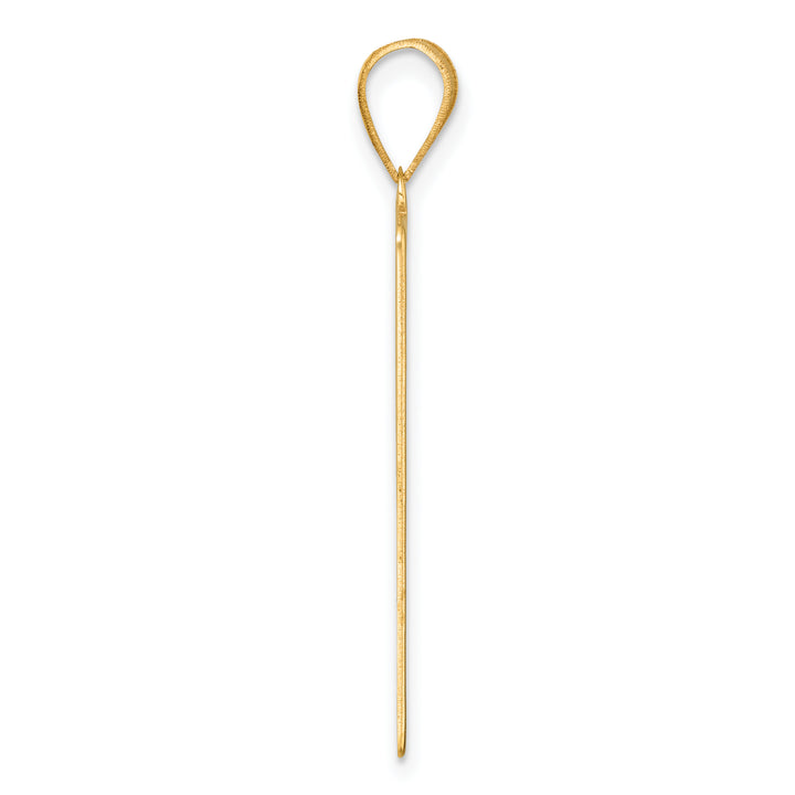 14kt Yellow Gold The Moon Tarot Card Pendant