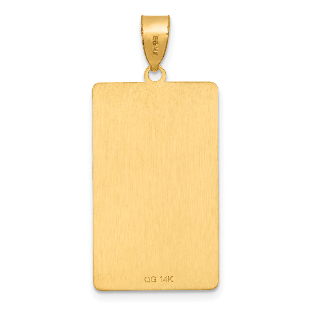 14kt Yellow Gold The Moon Tarot Card Pendant