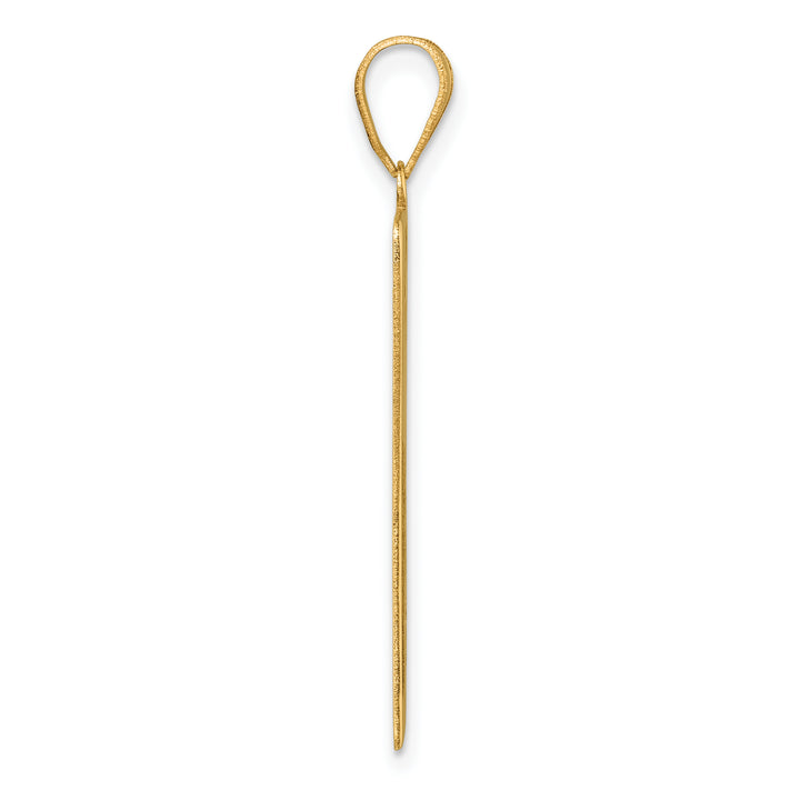14kt Yellow Gold The Sun Tarot Card Pendant
