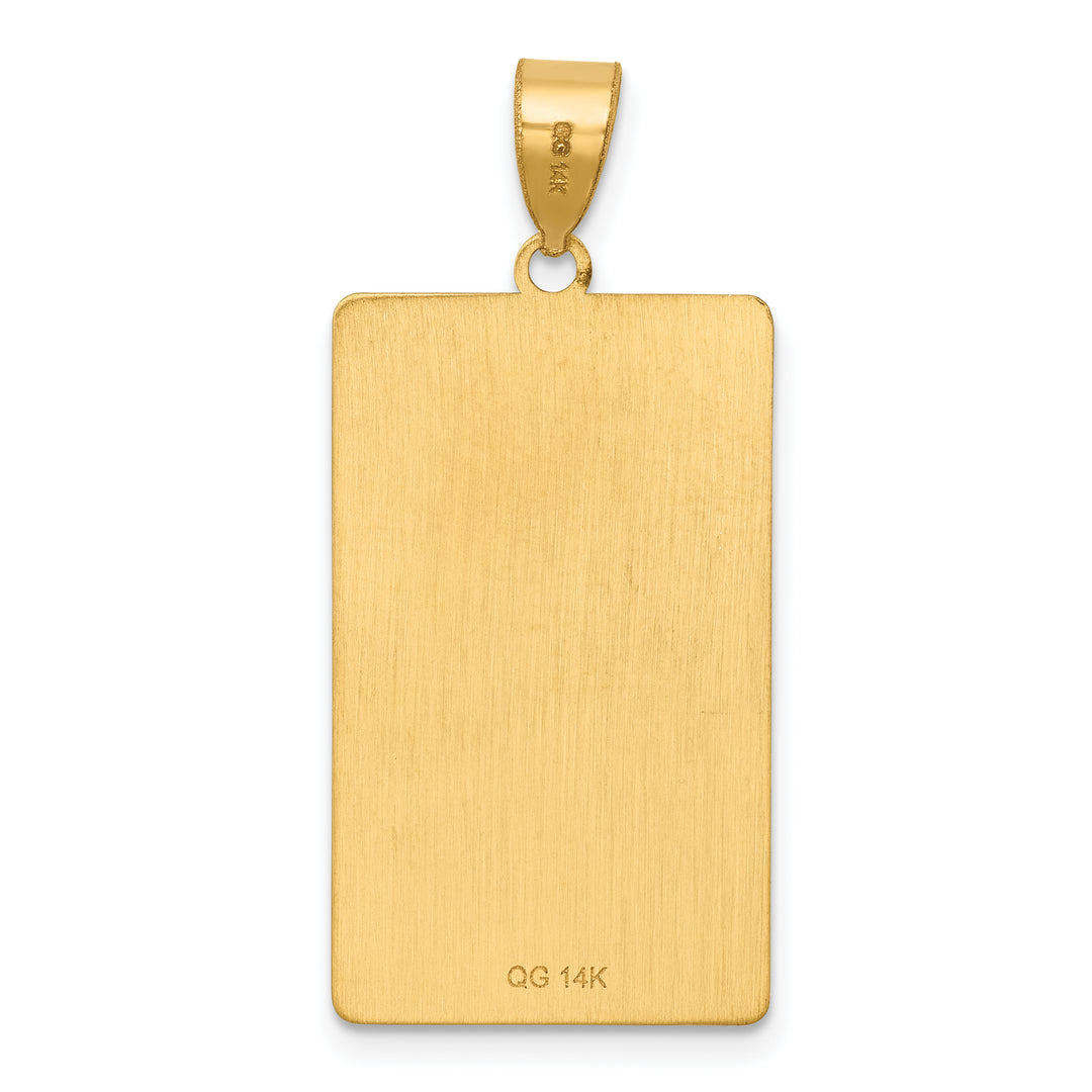 14kt Yellow Gold The Sun Tarot Card Pendant