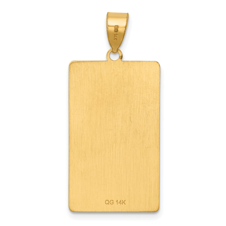 14kt Yellow Gold The Sun Tarot Card Pendant
