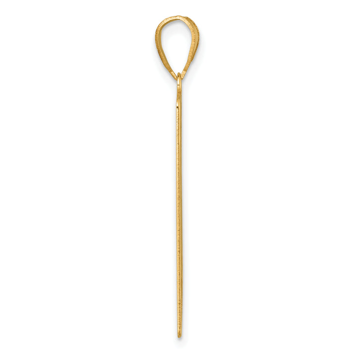 14kt Yellow Gold Judgement Tarot Card Pendant