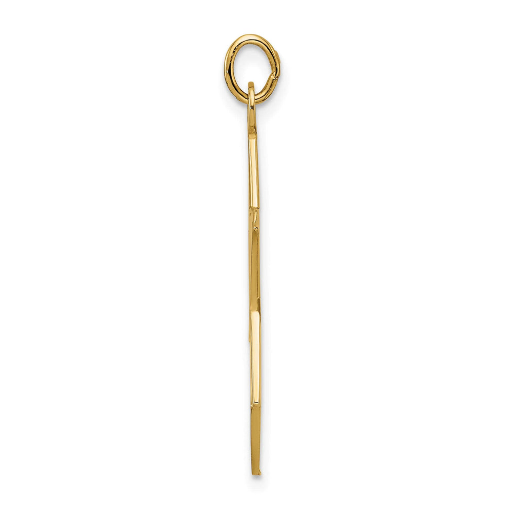 14K Yellow Gold Large Polished Solid Star of David Pendant