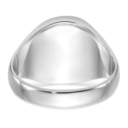 14k White Gold Men's Masonic Ring