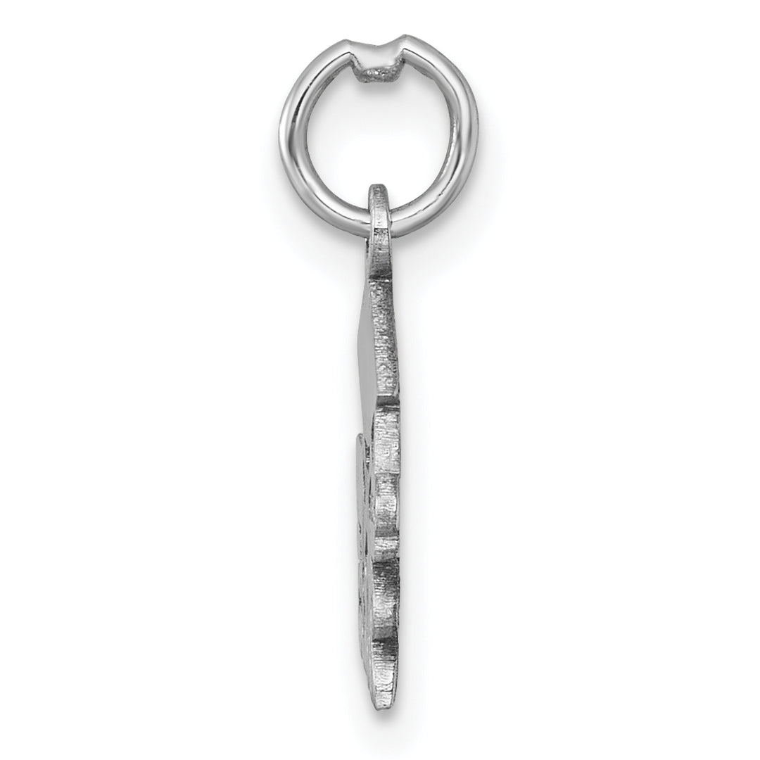 14K White Gold Graduation Cap Diploma 2025 Charm