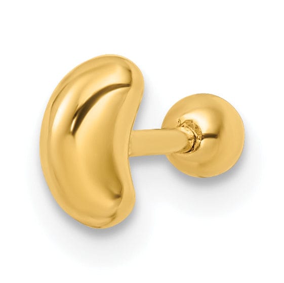 Lovely Rita's Body Jewelry 14k 18 Gauge Crescent Moon Labret Stud