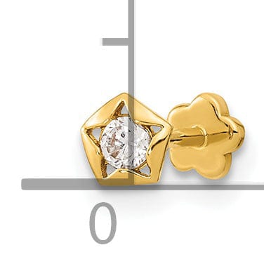 Lovely Rita's Body Jewelry 14K 18 Gauge CZ Star Cartilage