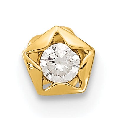 Lovely Rita's Body Jewelry 14K 18 Gauge CZ Star Cartilage