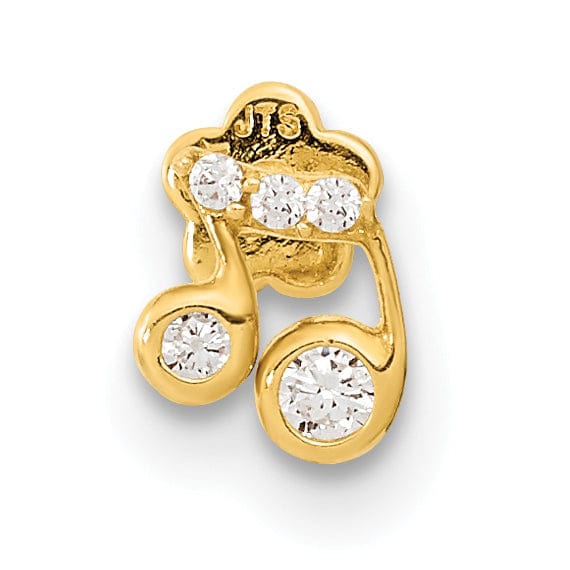 Lovely Rita's Body Jewelry 14K 18 Gauge Music Note and CZ Cartilage