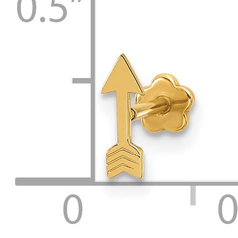 Lovely Rita's Body Jewelry 14K 18 Gauge Polished Arrow Cartilage