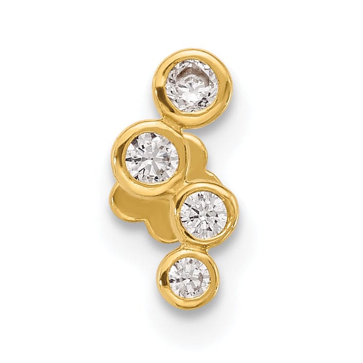 Lovely Rita's Body Jewelry 14K 18 Gauge Polished CZ Cartilage