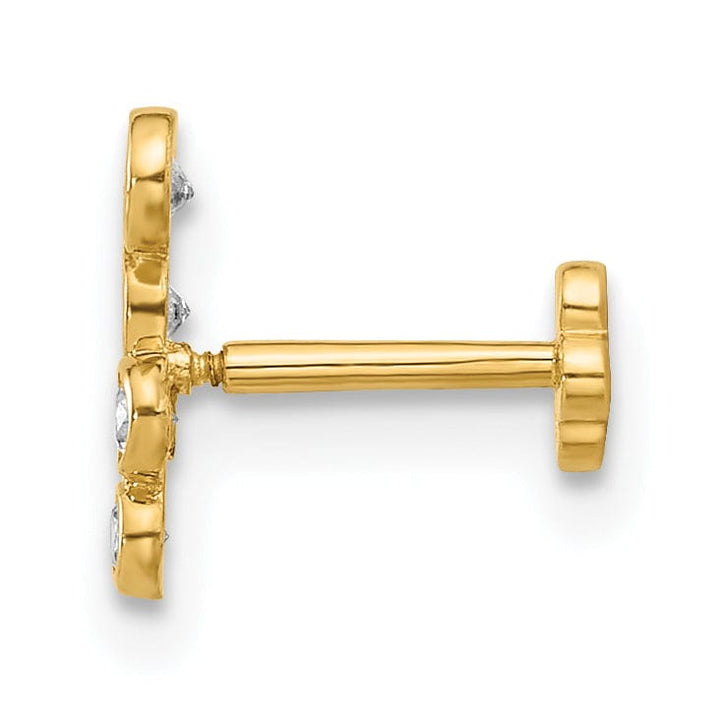 Lovely Rita's Body Jewelry 14K 18 Gauge Polished CZ Cartilage