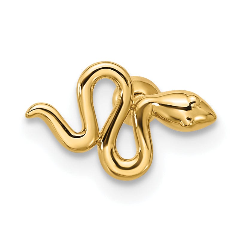 Lovely Rita's Body Jewelry 14k 18 Gauge Polished Snake Cartilage Stud