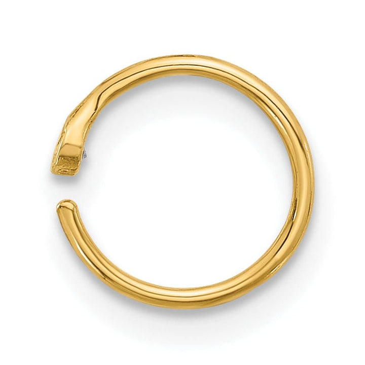 Lovely Rita's Body Jewelry 14K 20 Gauge Polished CZ Nose Ring