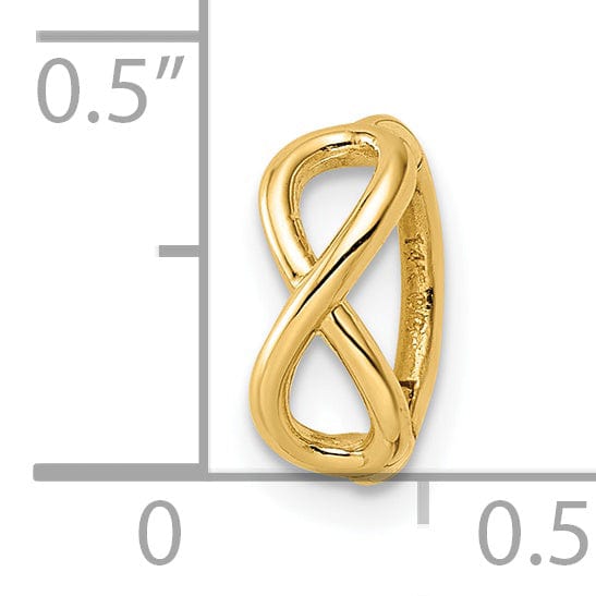 Lovely Rita's Body Jewelry 14k Yellow Gold 16 Gauge Infinity Symbol Cartilage Ring