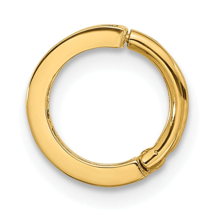 Lovely Rita's Body Jewelry 14k Yellow Gold  16 Gauge Polished Rainbow CZ Hinged Cartilage Ring