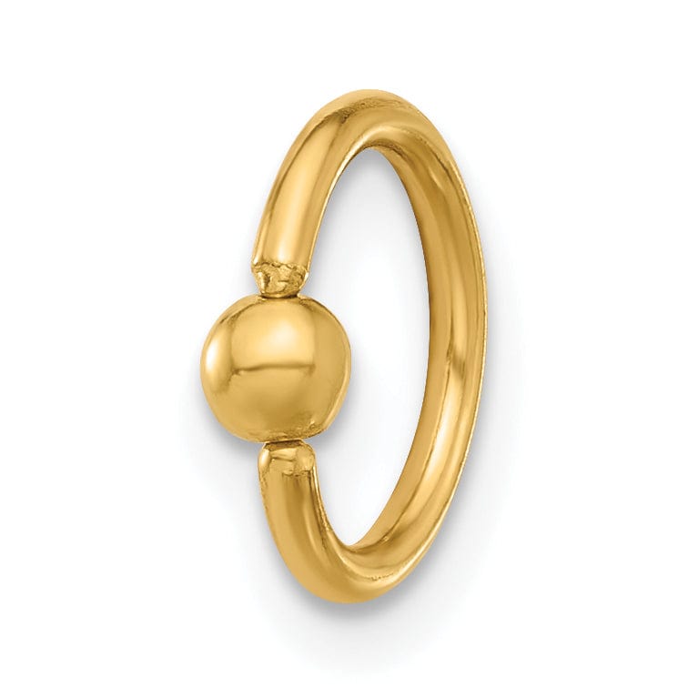 Lovely Rita's Body Jewelry 14K Yellow Gold 16 Gauge Polished Septum Cartilage Ring