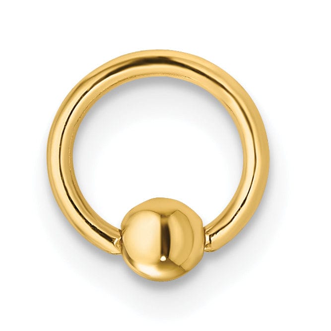 Lovely Rita's Body Jewelry 14k Yellow Gold 18 Gauge Cartilage Hoop