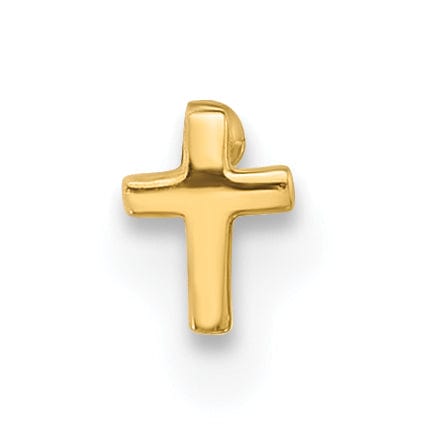 Lovely Rita's Body Jewelry 14k Yellow Gold  20 Gauge Cross Nose Stud