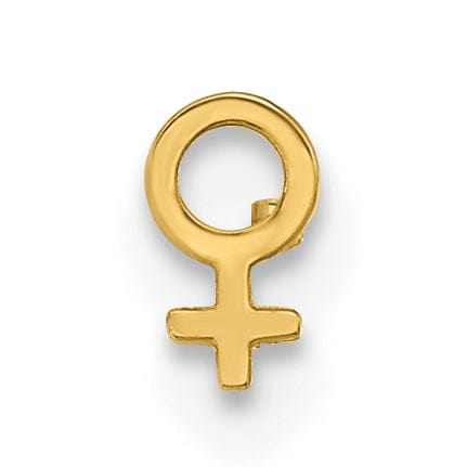 Lovely Rita's Body Jewelry 14k Yellow Gold  20 Gauge Female Symbol Nose Stud