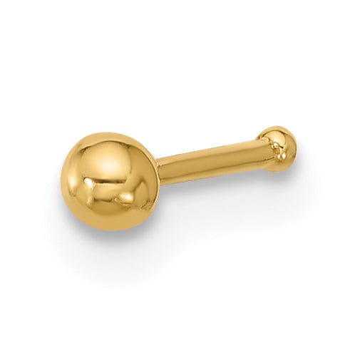 Lovely Rita's Body Jewelry 14k Yellow Gold  22 Gauge 2.5mm Ball Nose Stud