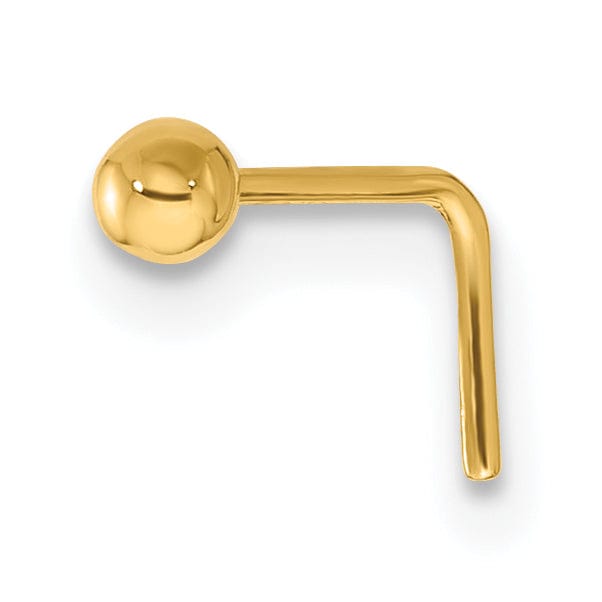 Lovely Rita's Body Jewelry 14k Yellow Gold  22 Gauge  2.5mm Ball Nose Stud