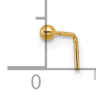 Lovely Rita's Body Jewelry 14k Yellow Gold  22 Gauge  2mm Ball Nose Stud