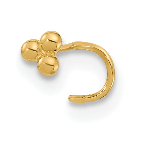 Lovely Rita's Body Jewelry 14k Yellow Gold  22 Gauge Polished Nose Ring