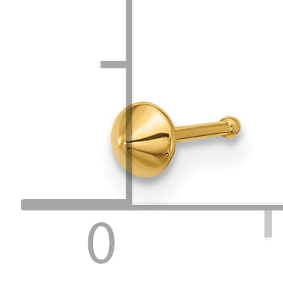 Lovely Rita's Body Jewelry 14k Yellow Gold  22 Gauge Polished Nose Stud