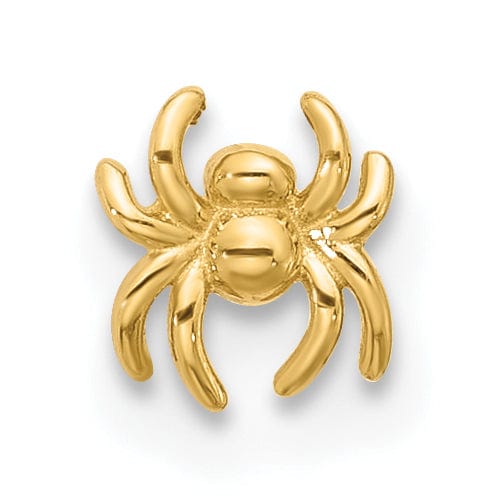 Lovely Rita's Body Jewelry 14k Yellow Gold  22 Gauge Polished Spider Nose Stud