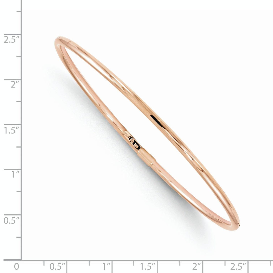Lovely Rita's Bracelets 10K Rose Gold Slip-On Bangle