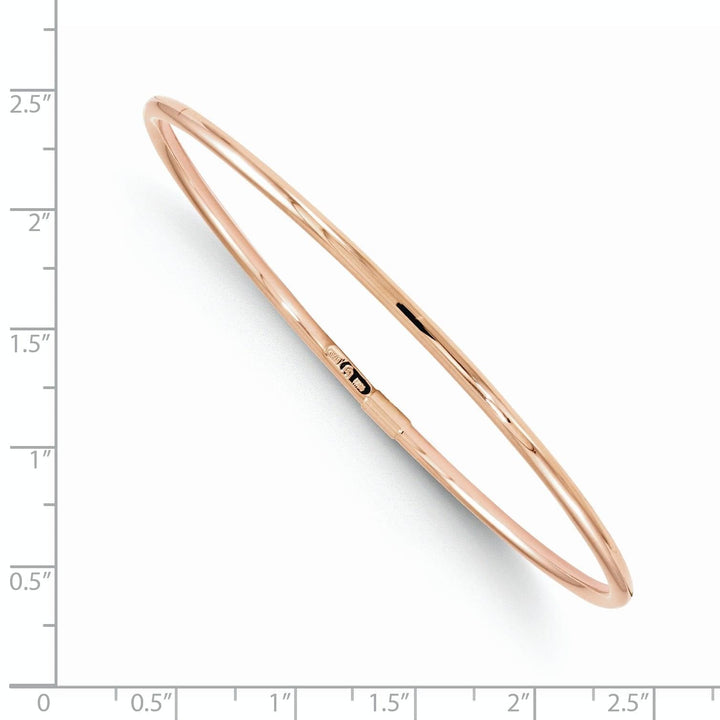 Lovely Rita's Bracelets 10K Rose Gold Slip-On Bangle