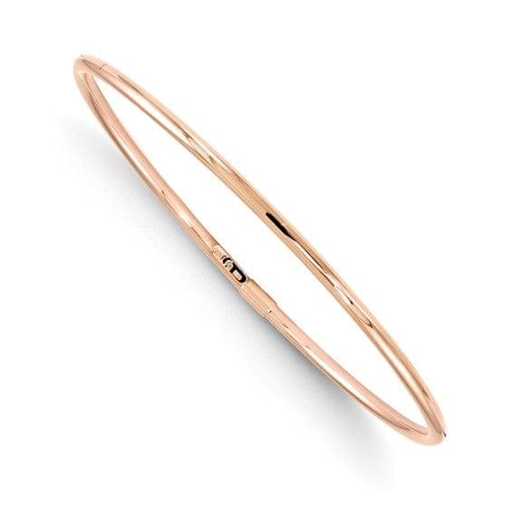 Lovely Rita's Bracelets 10K Rose Gold Slip-On Bangle