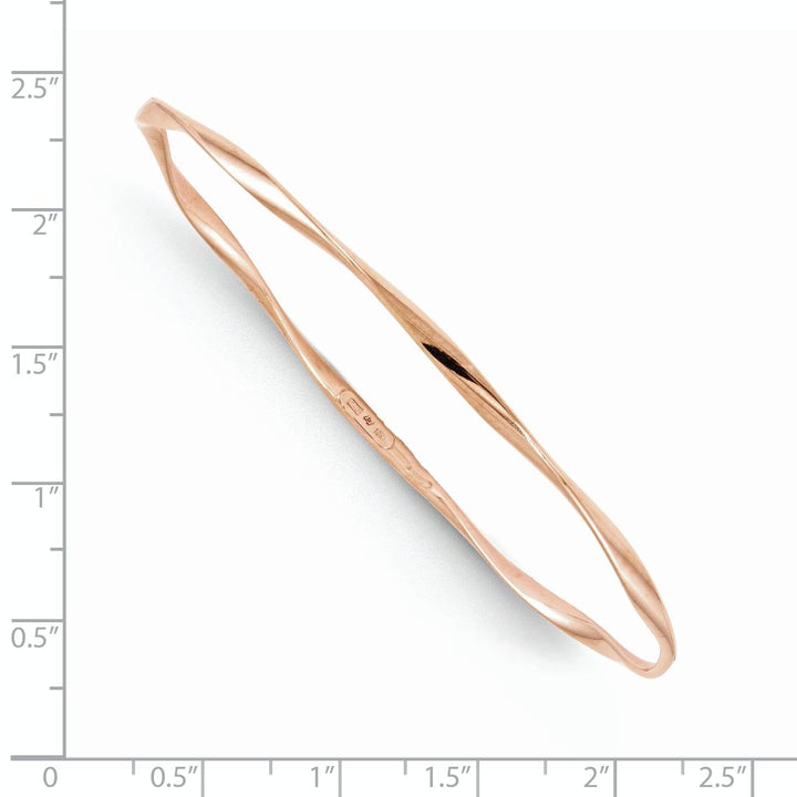 Lovely Rita's Bracelets 10K Rose Gold Slip-On Bangle