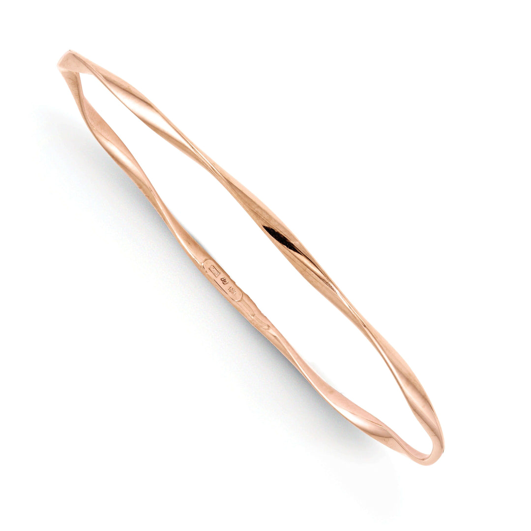 Lovely Rita's Bracelets 10K Rose Gold Slip-On Bangle