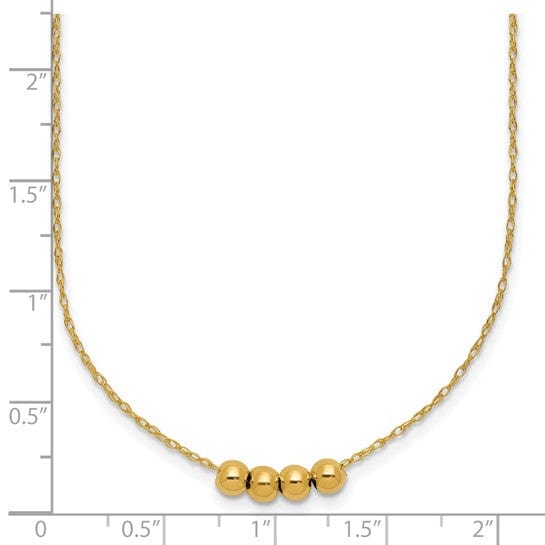 Lovely Rita's Chains 14k Yellow Gold Chain with four spacer beads