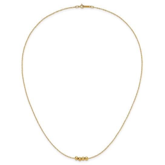 Lovely Rita's Chains 14k Yellow Gold Chain with four spacer beads