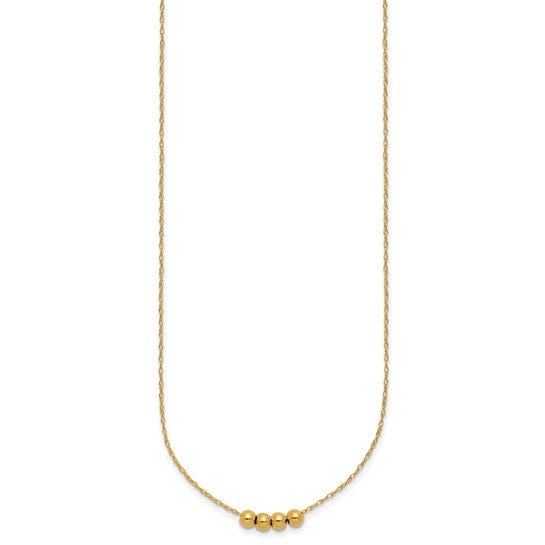 Lovely Rita's Chains 14k Yellow Gold Chain with four spacer beads
