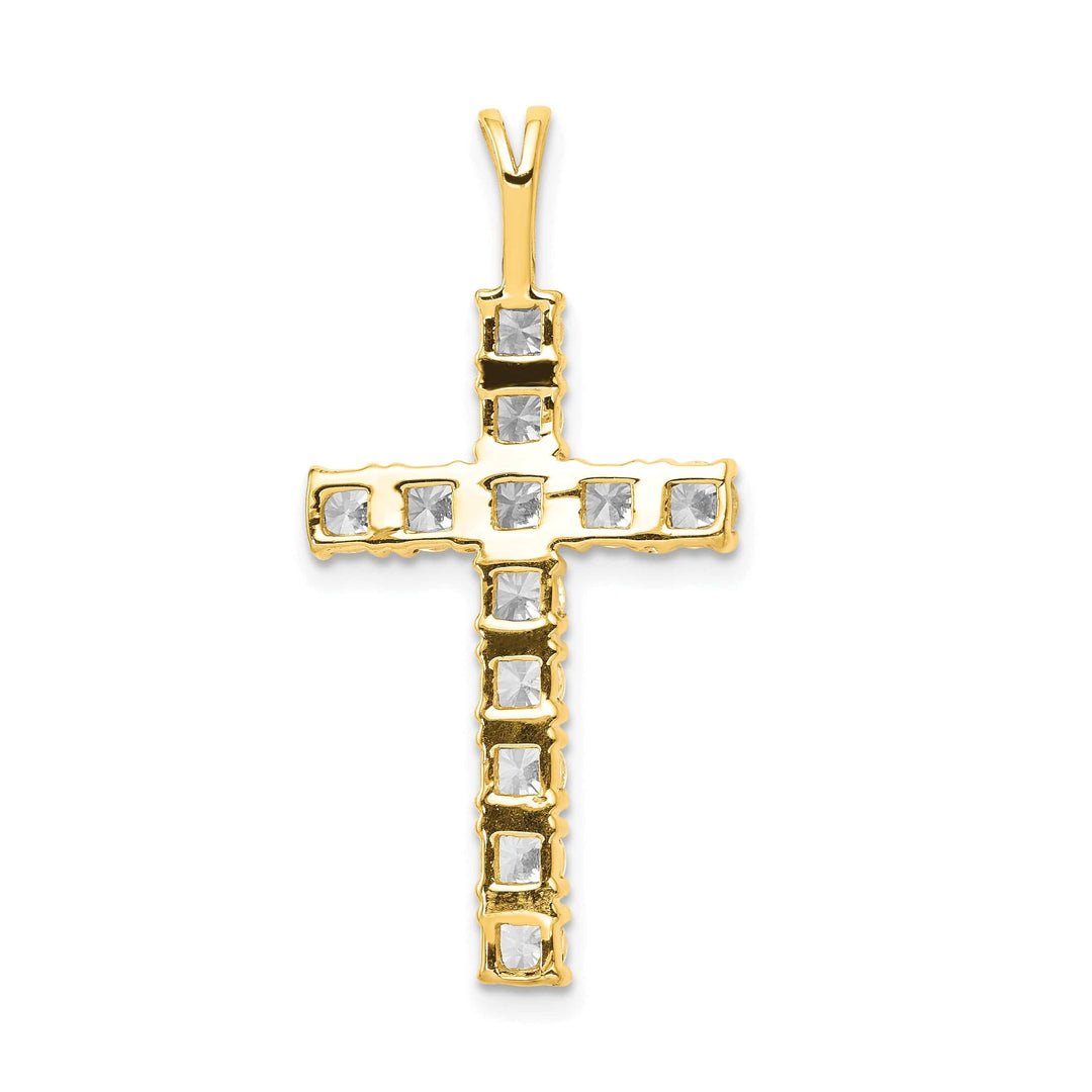 Lovely Rita's Charms & Pendants 14k 1.25 CT I1 Diamond Intricate Latin Cross Design Pendant